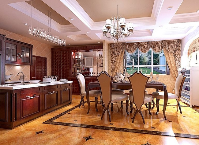 别墅装修设计效果，注重空间格调。