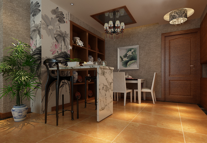 中式别墅设计，特别注重细节之处。