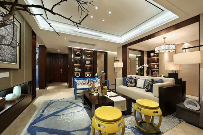 现代中式别墅设计，注重的是视觉美。