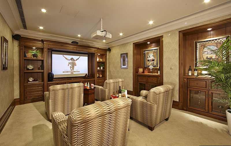 别墅影音室打造个性私人影院