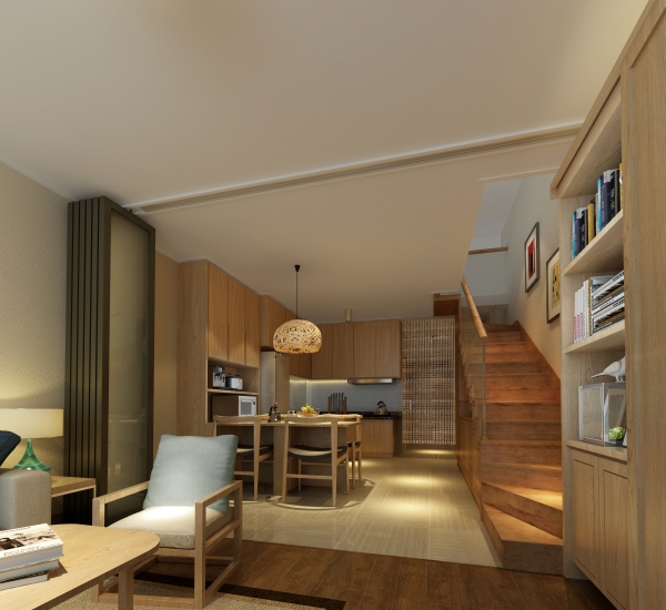 现代简约别墅装修，注重以人为本的设计原则。