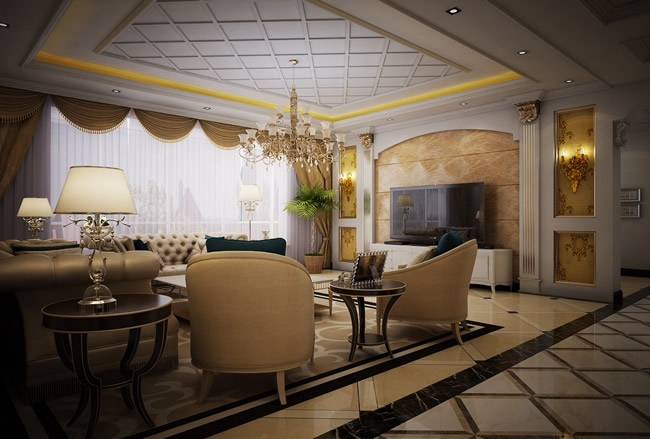 别墅设计效果图，学会利用创新。