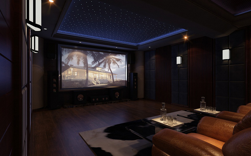 别墅影音设计效果图