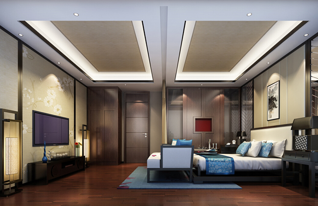 别墅中式装修，注重以人为本的设计原则。