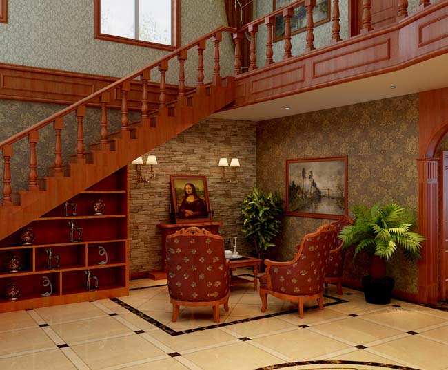 欧式风格别墅设计效果，力求打造出美感。