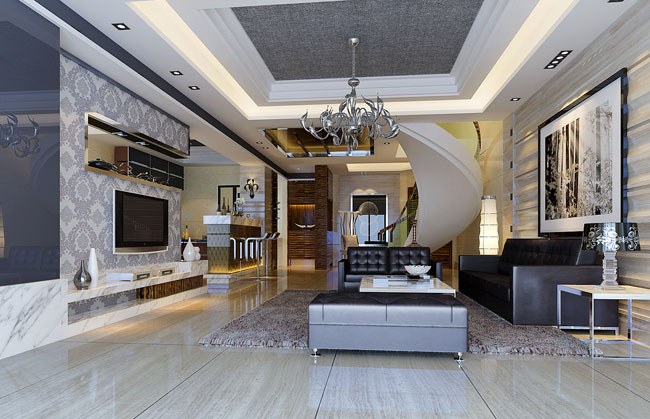 中式现代装修效果图，注重的是品质与质量。