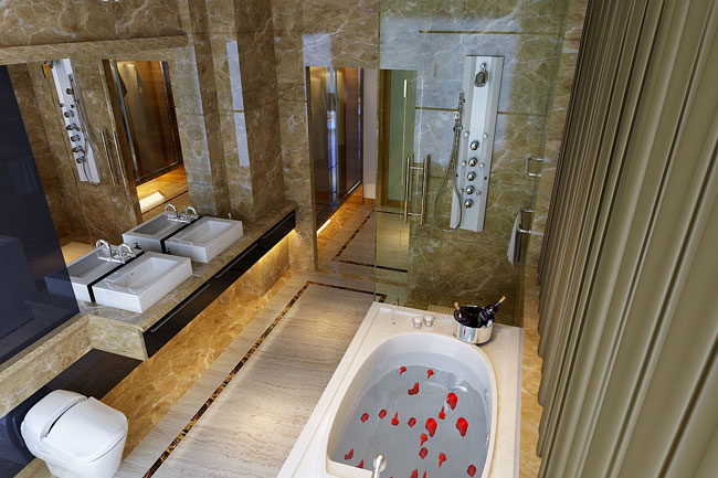 中式现代装修效果图，完美的设计在于细节。