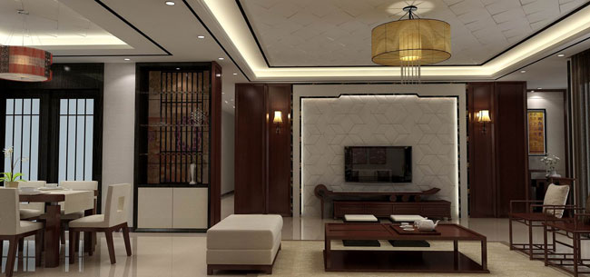 家庭别墅现代中式设计，注重的是效果。