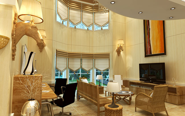 现代简约别墅设计案例，注重的时尚之美。