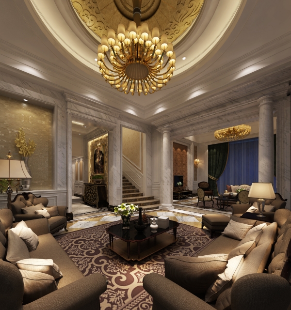 古典欧式风格别墅设计，打造出时尚之感。
