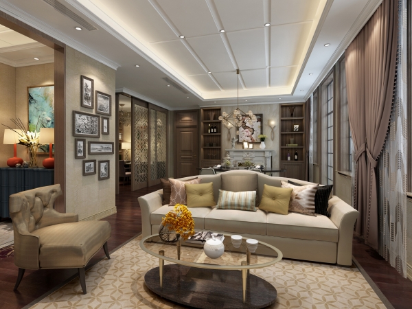 欧式风格自建别墅设计，注重以人为本的原则。