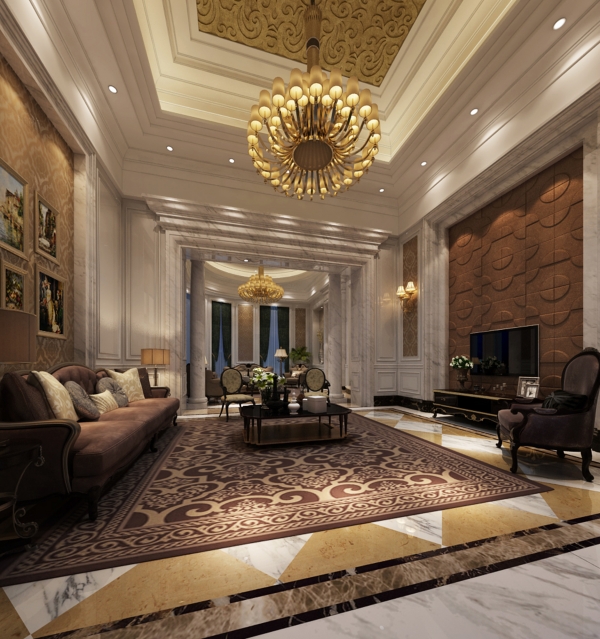 经典美式别墅装修，要呈现出温馨之感。