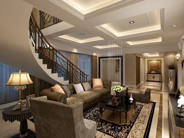 经典美式别墅装修，打造出完美的空间格调。