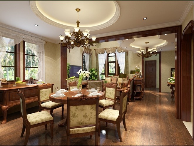 美式风格别墅装修设计，打造出完美的空间格调。