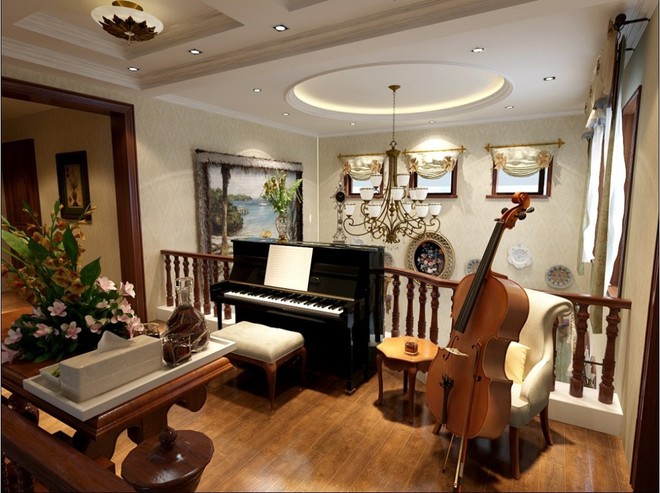 美式风格别墅装修设计，要呈现出温馨之感。