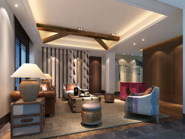 现代中式别墅装修设计，注重的是品质。