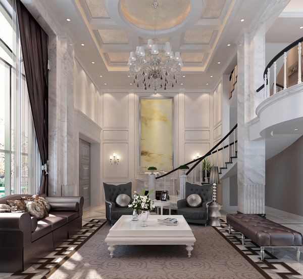 现代简约欧式别墅设计，力求打造出最好的效果。
