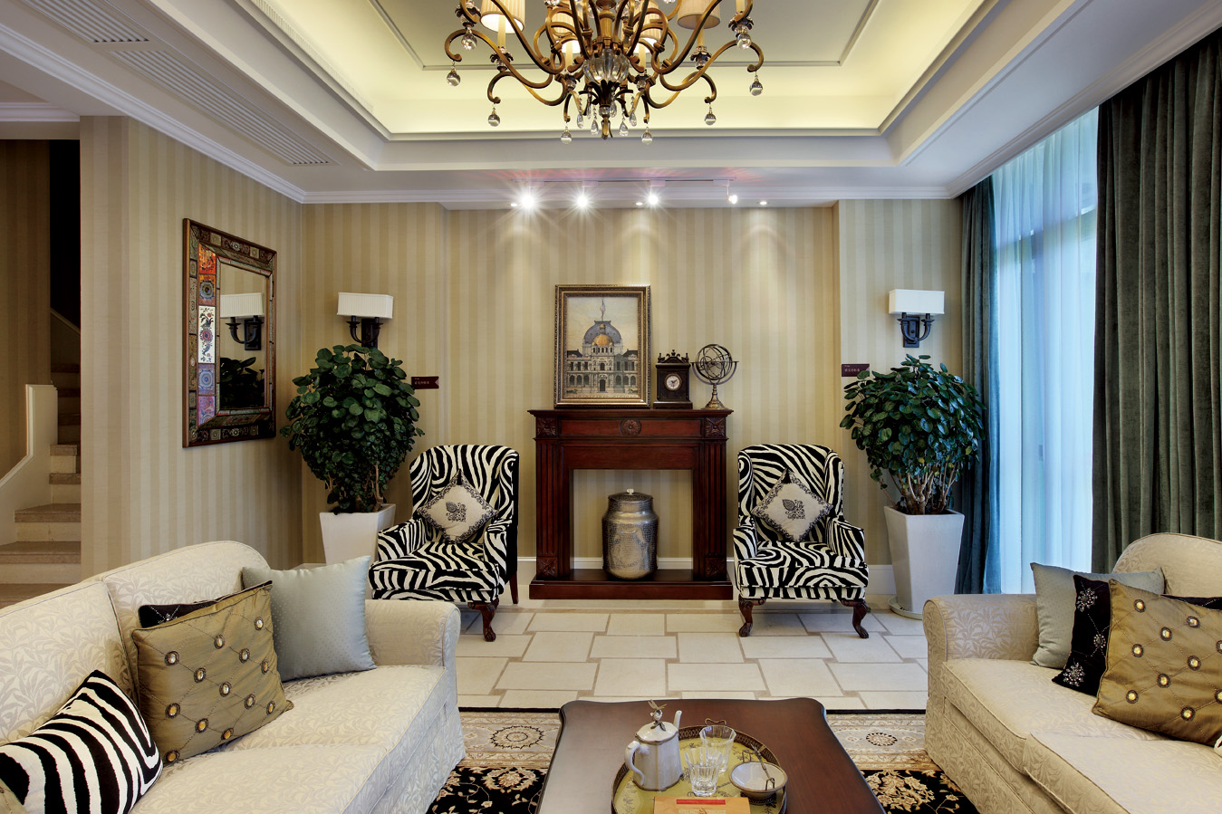 美式别墅设计案例，注重的是品质。