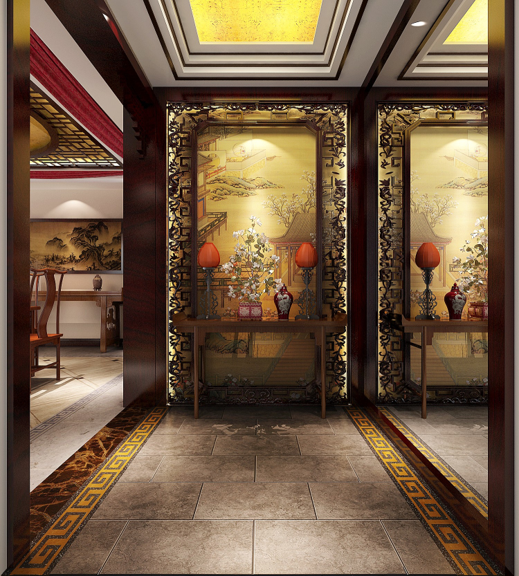 别墅中式装修效果图